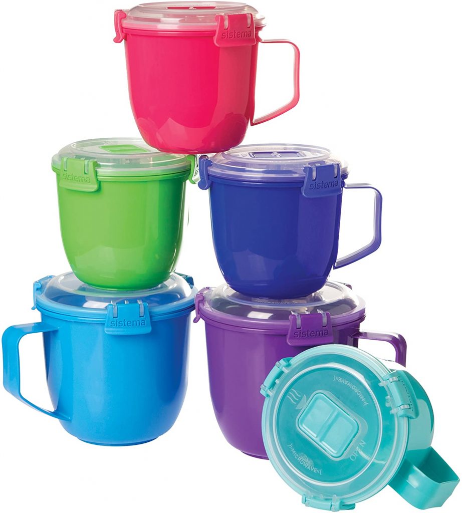 Sistema Large Microwave Soup Mug, 900 ml Assorted Colours bhumin.co.uk
